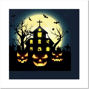 Halloween night Posters and Art